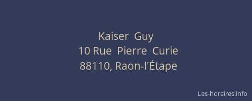 Kaiser  Guy