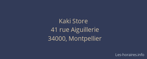 Kaki Store