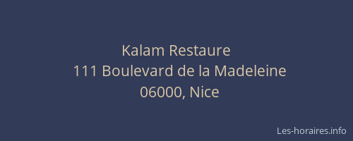 Kalam Restaure