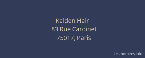 Kalden Hair