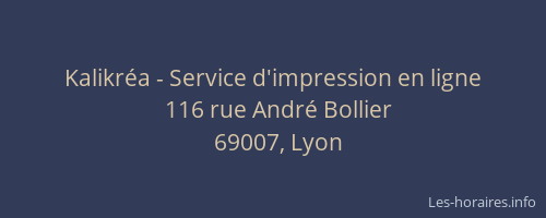 Kalikréa - Service d'impression en ligne