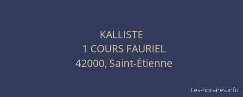 KALLISTE