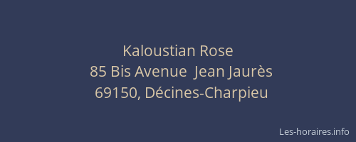 Kaloustian Rose