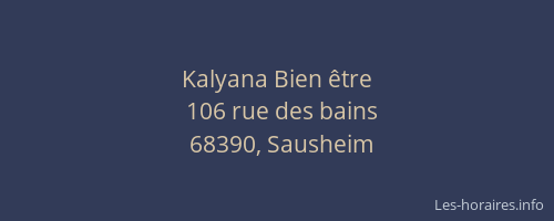 Kalyana Bien &ecirc;tre