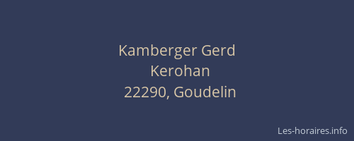 Kamberger Gerd