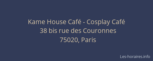 Kame House Café - Cosplay Café