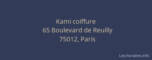 Kami coiffure