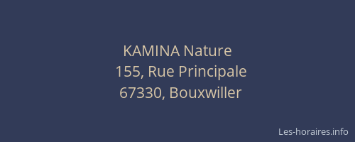 KAMINA Nature