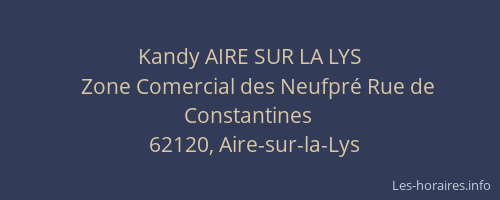 Kandy AIRE SUR LA LYS