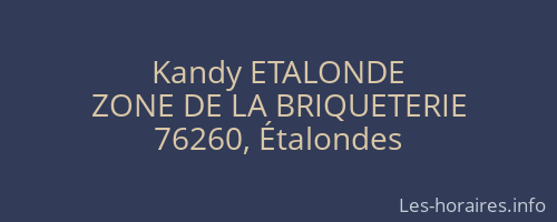 Kandy ETALONDE