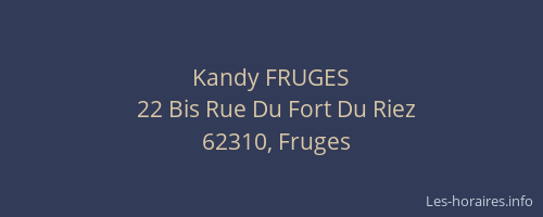Kandy FRUGES