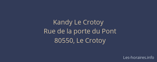 Kandy Le Crotoy