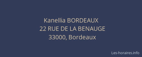 Kanellia BORDEAUX