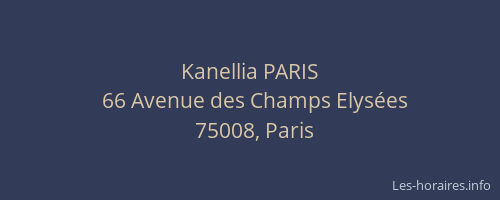 Kanellia PARIS