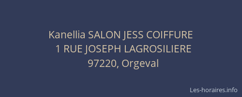 Kanellia SALON JESS COIFFURE