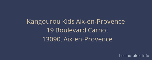 Kangourou Kids Aix-en-Provence