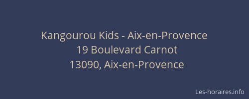 Kangourou Kids - Aix-en-Provence