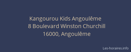 Kangourou Kids Angoulême