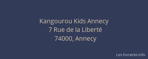Kangourou Kids Annecy