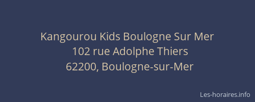 Kangourou Kids Boulogne Sur Mer