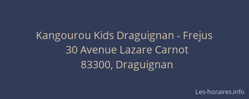 Kangourou Kids Draguignan - Frejus