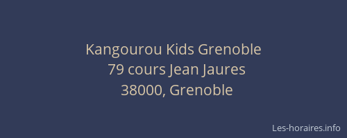 Kangourou Kids Grenoble