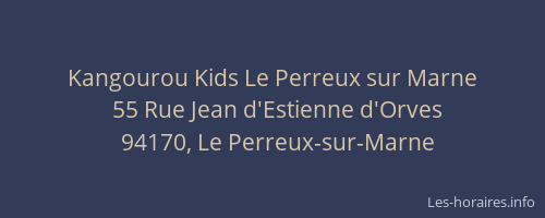 Kangourou Kids Le Perreux sur Marne