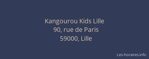 Kangourou Kids Lille