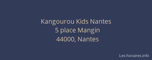 Kangourou Kids Nantes