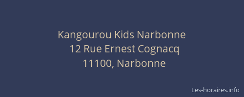 Kangourou Kids Narbonne
