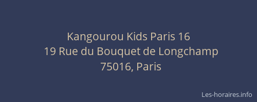 Kangourou Kids Paris 16