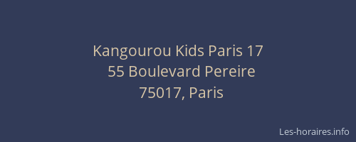 Kangourou Kids Paris 17