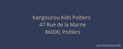 Kangourou Kids Poitiers