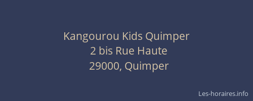 Kangourou Kids Quimper
