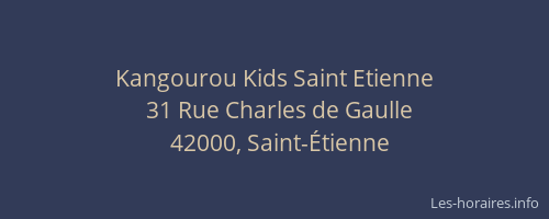 Kangourou Kids Saint Etienne