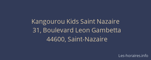 Kangourou Kids Saint Nazaire