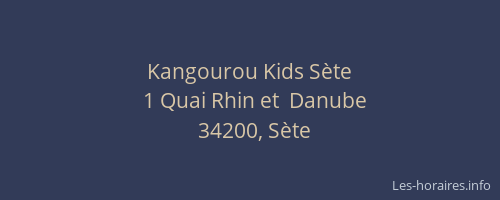Kangourou Kids Sète