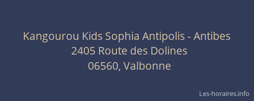 Kangourou Kids Sophia Antipolis - Antibes