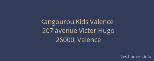 Kangourou Kids Valence