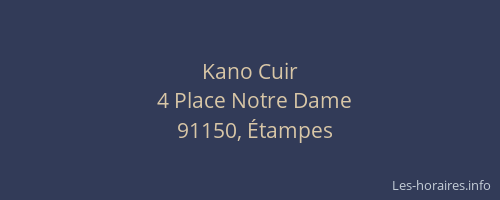 Kano Cuir