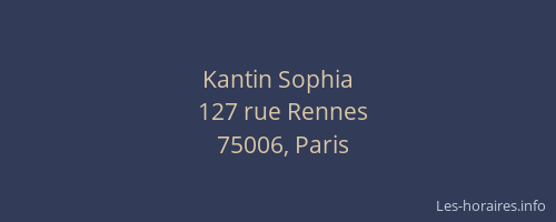 Kantin Sophia