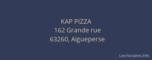 KAP PIZZA