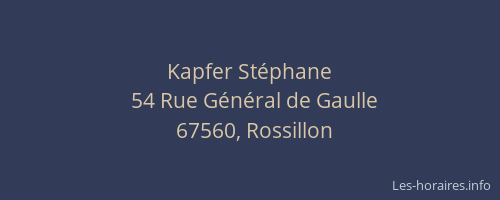 Kapfer Stéphane