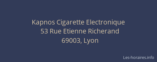 Kapnos Cigarette Electronique