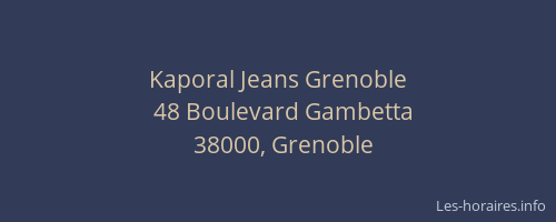 Kaporal Jeans Grenoble