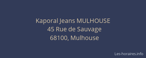 Kaporal Jeans MULHOUSE