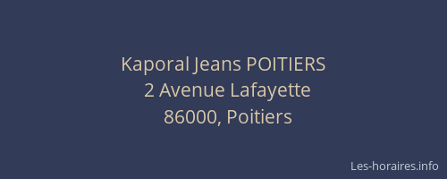 Kaporal Jeans POITIERS
