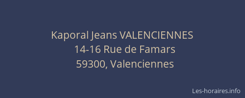 Kaporal Jeans VALENCIENNES