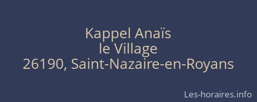 Kappel Anaïs