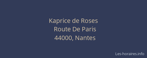 Kaprice de Roses